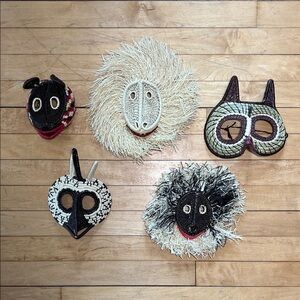 Handcrafted Animal Masks Set
